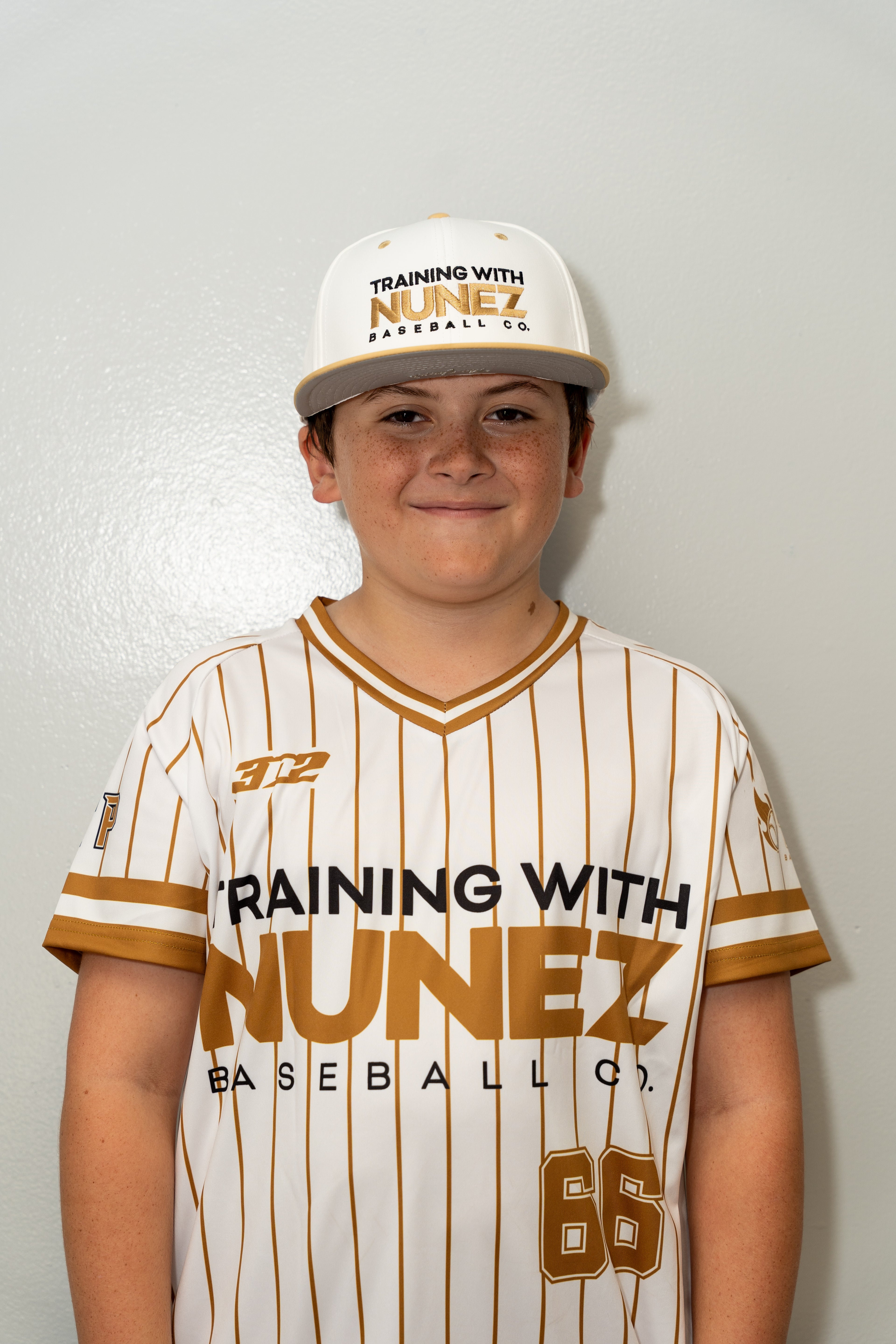 Training with Nunez White & Vegas Gold Hat