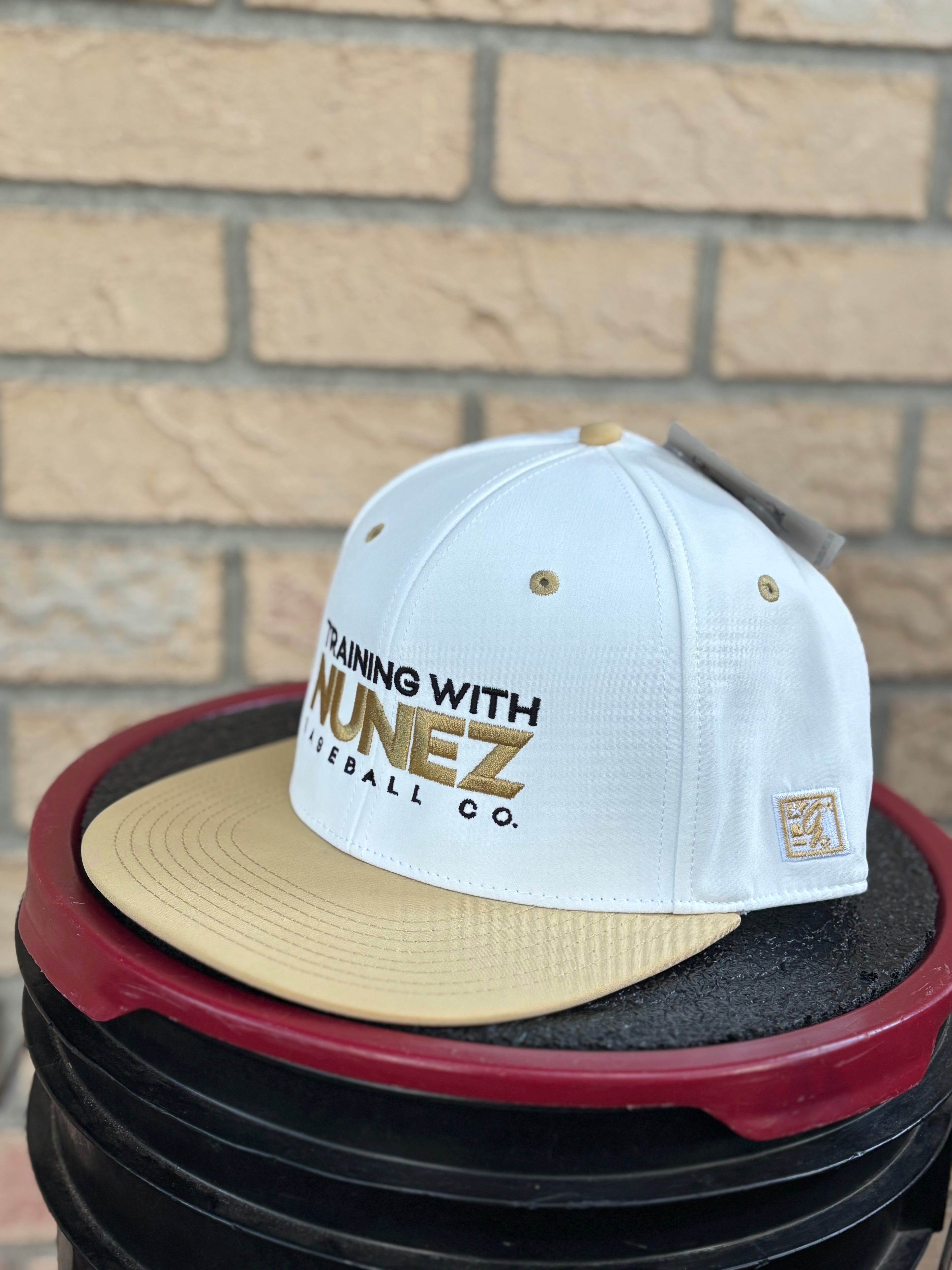Training with Nunez White & Vegas Gold Hat
