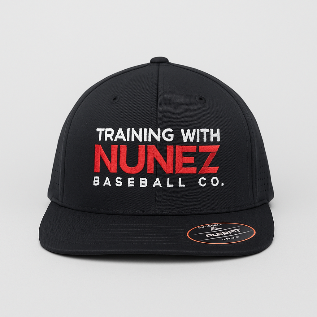 Training With Nunez Black & Red Performance Hat